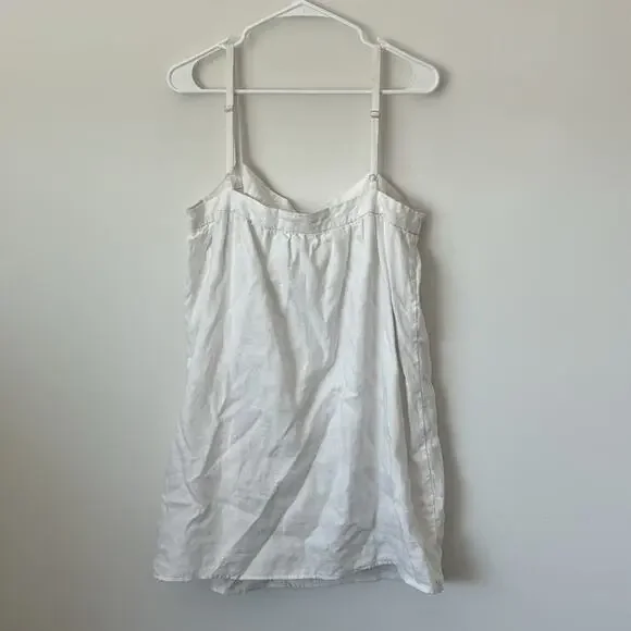 Reformation Winifred White Linen Mini Dress with Bow Detail Size: 10 - Picture 10 of 10